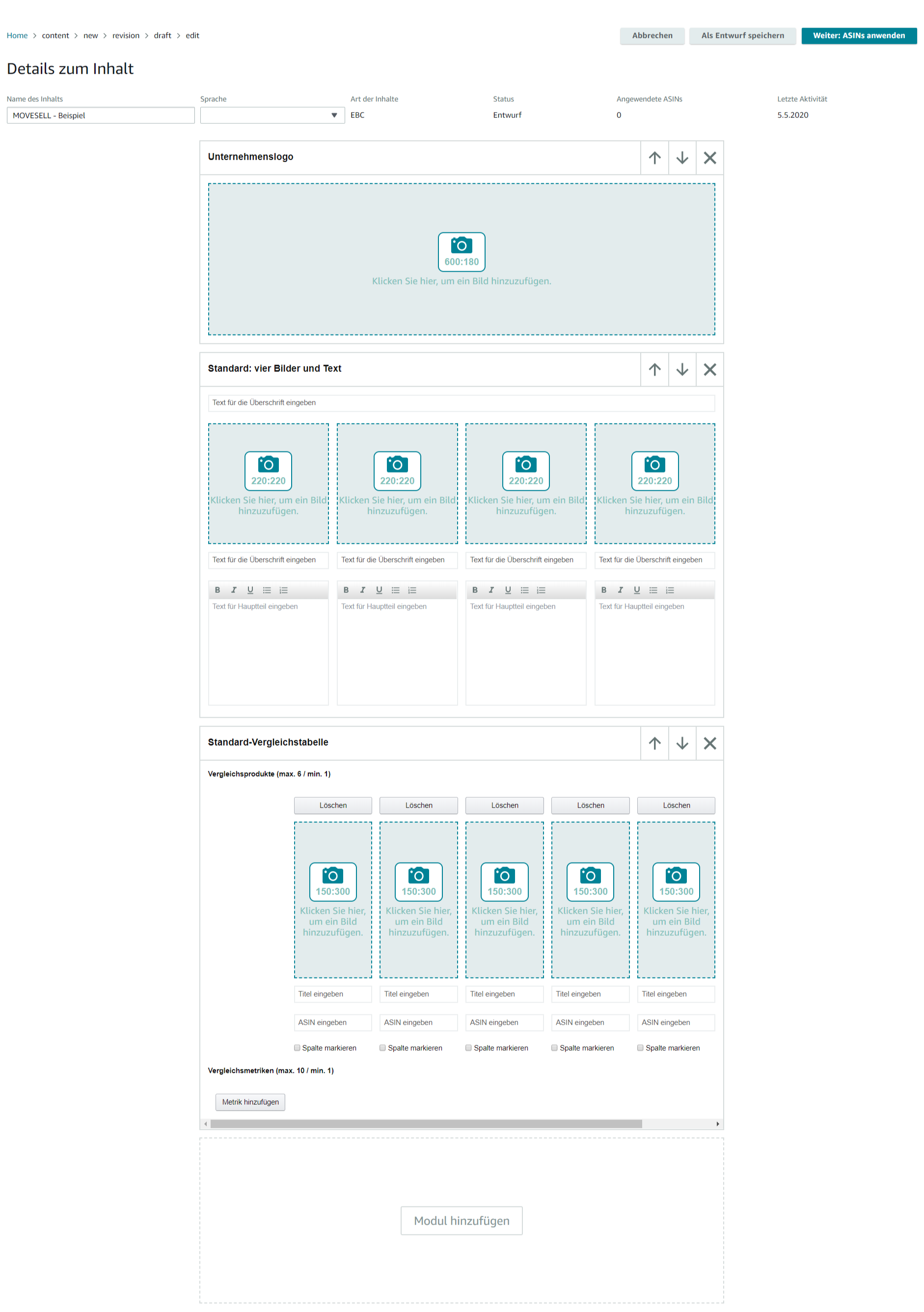 Erstelle A+ Content mit dem Amazon A+ Content Manager | MOVESELL