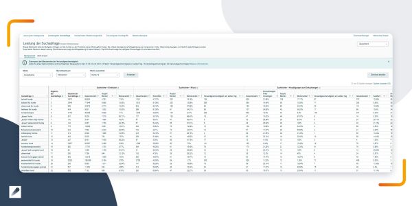 Der Search Query Performance Report